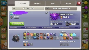 Conta Clash of clans cv9 FULL