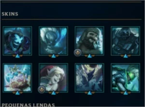 CONTA LOL LVL 40 14 SKINS MAIS ÓTIMOS ESPÓLIOS - League of Legends