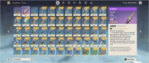 Genshin impact conta com Venti+fischl+bennet+xiangling