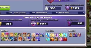 CV 11 FULL,pode trocar nome,liga LENDÁRIA R$ 2000,00 - Clash of Clans