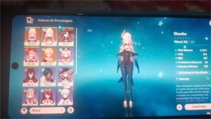 Kokomi+Shenne+Mona e vários 4☆ AR10 - Genshin Impact