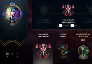 Conta Master League of Legends LOL