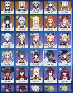 CONTA GENSHIN AR50+ KOKOMI GANYA AYAKA SHENHA YELAN ALOY - Genshin Impact