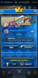 Conta Clash nv 30, 5379 troféus,arena15, 1056 gemas - Clash Royale