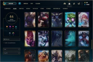 Conta ouro 2 com 96 champs e 46 skins - League of Legends LOL