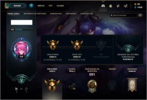 Conta ouro 2 com 96 champs e 46 skins - League of Legends LOL