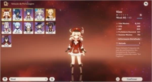 AR 26 - 5⭐Klee -  4⭐ Razor, Chongyun e Xinyan - Genshin Impact
