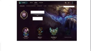 CONTA LEAGUE OF LEGENDS, PLATINA 5, 35 SKINS,108 CHAMPIONS. LOL