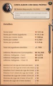 Conta Albion Online