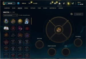 Conta Platina 3 com 22 Champs e 3 Skins + 16 Espolios - League of Legends LOL
