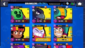 CONTA BRAWL STARS ANTIGA E GEMADA 34K DE TROFÉUS 72 BRAWLERS