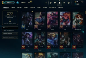 Conta Com 384 Skins - 152 Campeões - Nível 180 - Kayle Juiza - League of Legends LOL