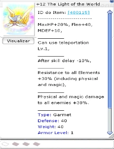 Ragna4th Light Of The World +12 - Ragnarok Online