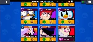 CONTA BRAWL STARS FULL 42 BRAWLERS TODOS OS LENDARIOS