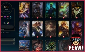 CONTA LEAGUE OF LEGENDS |MESTRE 200 PDL • 185 SKINS LOL
