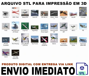 STL Para Impressão 3D - Pack Aeromodelismo - Outros