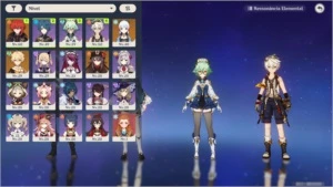 Genshin impact Conta com Hu Tao, Ayaka e Diluc