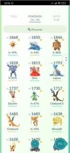 Conta Pokémon Go
