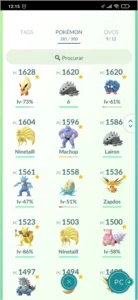 Conta Pokémon Go