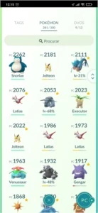 Conta Pokémon Go