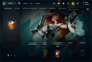 Conta nível 16 com 2000 RP - League of Legends LOL