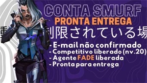 CONTAS SMURF DE VALORANT PRONTA PARA O COMPETITIVO! (Nv.20)