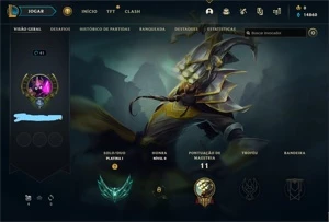 2 contas platina 1 smurfassa, mmr alto - League of Legends LOL
