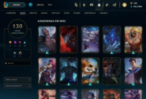 Conta League of Legends - todos campeões e 130 skins. LOL