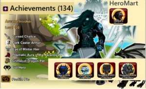 10 Anos - 4 Chest - 1 HeroMart - 3 Calendário - 134 Badge - Adventure Quest World AQW