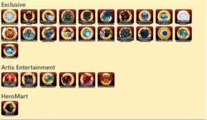 10 Anos - 4 Chest - 1 HeroMart - 3 Calendário - 134 Badge - Adventure Quest World AQW