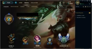 Conta League of Legends LoL - Borda Desafiante Elo Diamante