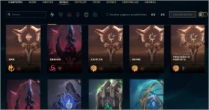 Conta lvl 82 LoL - League of Legends