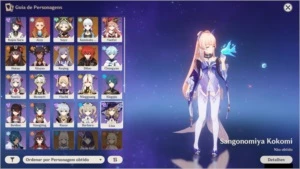 AR 55 Hu Tao / Ayaka / Keqing / Dilluc + 2 Armas T5 - Genshin Impact