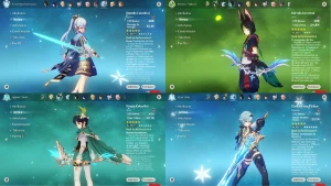ACC AR57 - C/ 11 Chars - 5⭐/ 4 Armas - 5⭐/ EULA+CANÇÃO/ KLEE - Genshin Impact