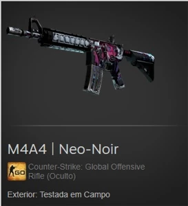 m4a4 neo noir (testada em campo) - Counter Strike CS