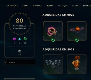 Conta D1 Com 1157 skins - League of Legends LOL
