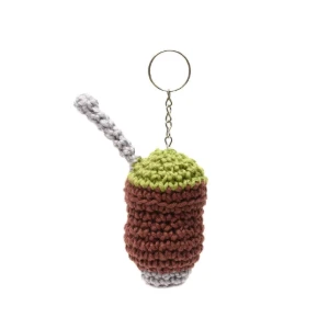 Chaveiro mini cuia — Cor Sortida - Artesanato e Personalizados