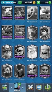 CLASH OF CLANS CV7 + CLASH ROYALE ARENA 8