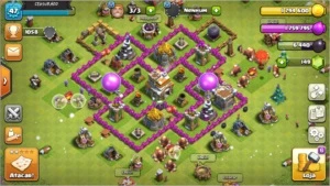 CLASH OF CLANS CV7 + CLASH ROYALE ARENA 8