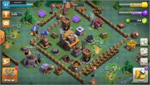 CLASH OF CLANS CV7 + CLASH ROYALE ARENA 8