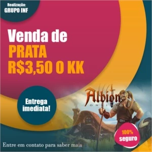 R$3,50 CADA 1MILHÃO DE PRATA - Albion Online