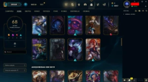 Conta LOL LVL 190 | 155 Campeões| 68 Skins |UNRANKED| 2013 - League of Legends