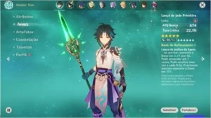Conta Genshin Impact com 6 personagem 5*
