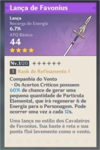 (AR7) Qiqi + Chongyun + Xingqiu + Barbara + Lança 4* - Genshin Impact