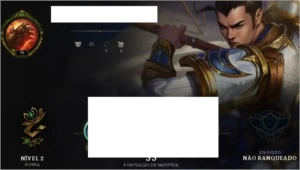 conta 13 campeões 3 skins 10k EA - League of Legends LOL