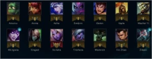 conta 13 campeões 3 skins 10k EA - League of Legends LOL