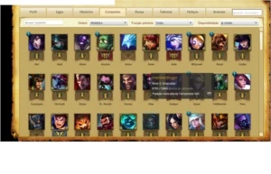 Conta lol d5 quase todos os champs 12 rune page varias skins - League of Legends