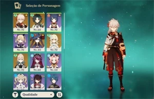Xiao + Kazuha + Mona + Jean AR 45 - Genshin Impact