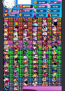 Conta Brawl Stars 70k troféus