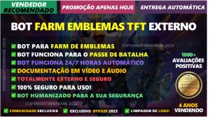 BOT FARM DE EMBLEMAS TFT EXTERNO ✅ 100% INDETECTÁVEL l LOL - League of Legends